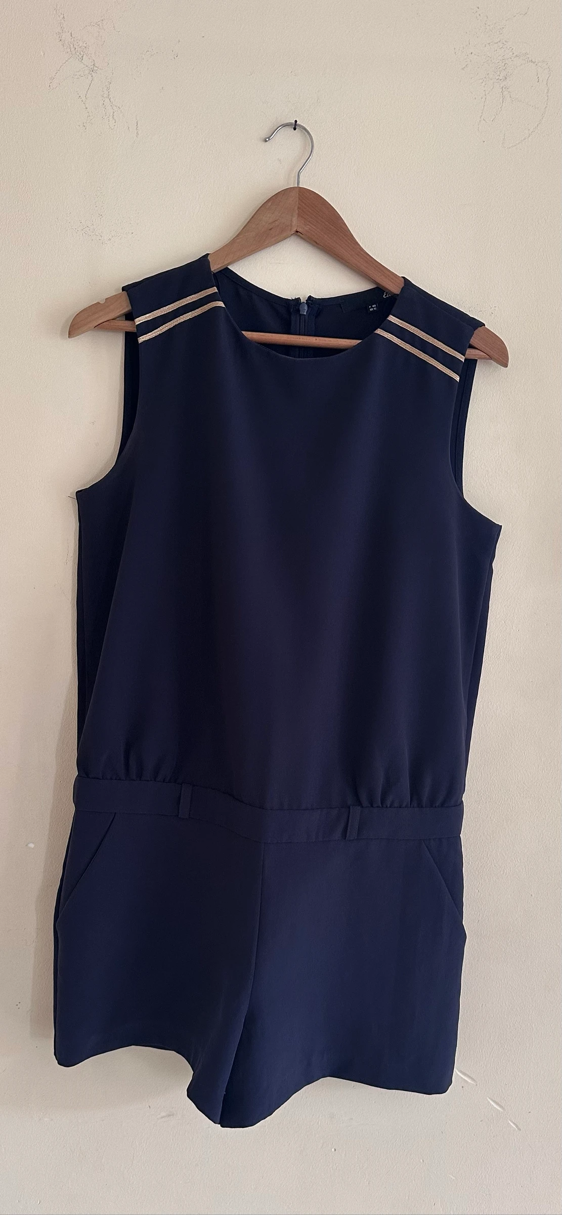 Élégante Combinaison-Short Azul Marinho Etam – Tamanho 40 – Estado Impecável – photo 12